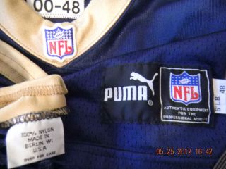 St. Louis Rams Vintage Puma Ripon Berlin WI Game Worn Issued Used