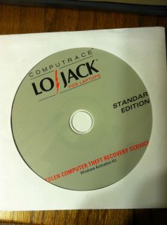 Lojack Computrace Standard Edition 1 Year Subscription Window Edition
