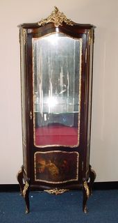 Antique French Louis XV Painted Vitrine as 1575