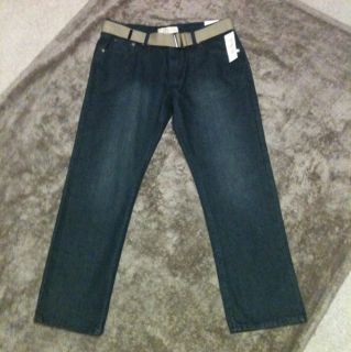 ROK Original Jeans Size 36x32 with Belt Retail 78 00
