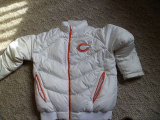Chicago Bears Sideline Jacket XL Lovie Smith White Reebok Coat Apperal