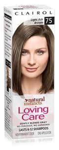  CLAIROL LOVING CARE LIGHT ASH BROWN 75 NATURAL INSTINCTS HAIR COLOR