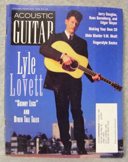 Acoustic Guitar Magazine Jan Feb 1995 Lyle Lovett