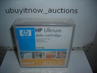 New HP C7972A 400GB LTO Ultrium 2 Data Tape Cartridge