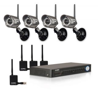 Lorex LH114501C4W 4 Channel DVR with 500GB HDD and 4 Wireless Cameras