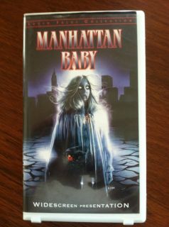 Manhattan Baby (VHS) lucio fulci gore oop rare htf blood slasher lot