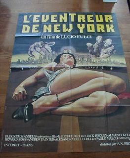 New York Ripper Lucio Fulci Orig Large French Poster