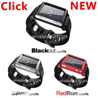 Black LunaTik Multi Touch Wrist Watch Band For iPod nano 6th It is