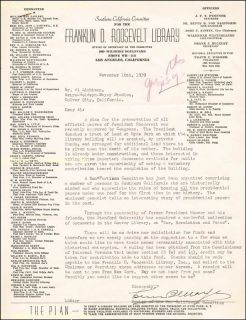 Louis B Mayer Typed Letter Signed 11 16 1939