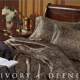 Print King Size Satin Silk Bed Sheet Set Luxury Hotel Bedding