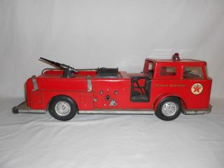 Vintage TEXACO Fire Chief Truck Gas Oil Can HAVOLINE Buddy L Marfak