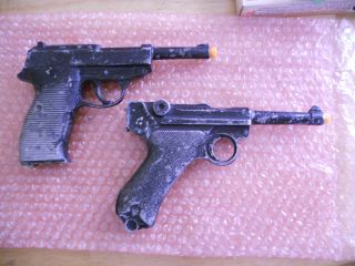 Lytle Cast Aluminum German Luger and P38 Toy Guns