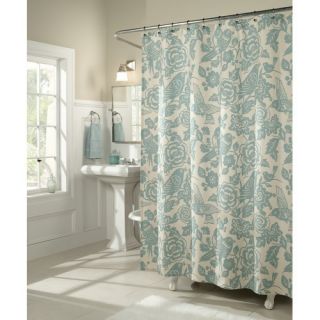 Style Birds of A Feather Shower Curtain MS8120 Aqua
