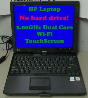 Fast shipping HP Laptop Core 2 Duo 2.00GHz 1GB Touchscreen Tablet