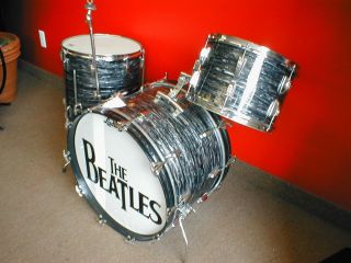 1967 Vintage Ludwig Black Oyster Beatles Ringo Drum Set