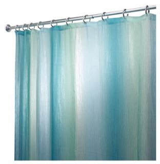 Interdesign 72 x 72, Ombre Blue & Green, Print Fabric Shower Curtain