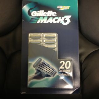 20 Gillette Mach3 Razor Blades Cartridges Refills