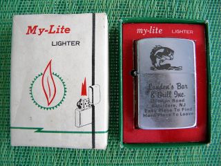 Vintage My Lite Lighter Lundens Bar Grill