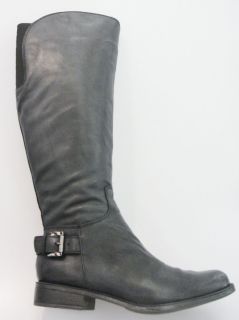 Guess Lurie Riding Boot in Black Leather