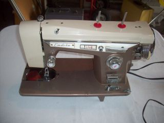 Beautiful Emdeko J A21 Metal Zig Zag Sewing Machine Japan