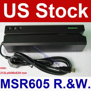 MSR605 Magnetic Card Reader Writer Encoder Stripe Swipe Credit