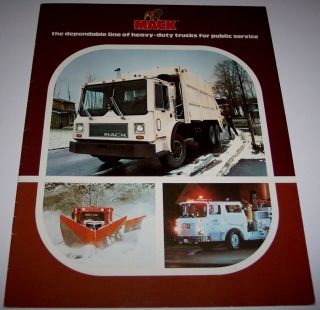 Mack Heavy Duty Trucks For Public Service Sales Brochure   Engine Fire