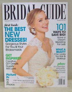 November December 2012 Bridal Guide Magazine Wedding Bride