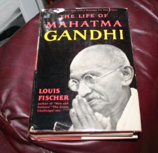 The Life of Mahatma Gandhi Louis Fischer 1950 HC DJ Fine 1st