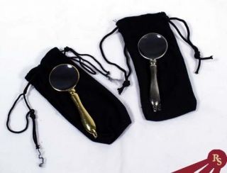 Small 4 Magnifiers Travel Pouch Magnifying Glass