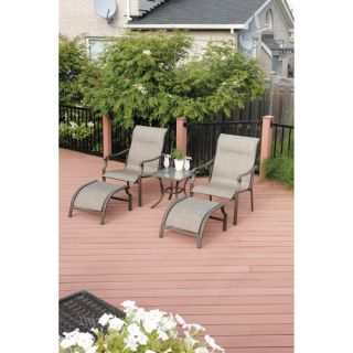 Mainstays Furniture 5 Piece Leisure Outdoor Patio Set Chairs Table