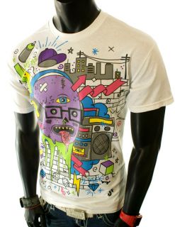 STREET ART PUNK HIPSTER TRIPPING FRESH MAD STYLE DIAMONDS GRAPHIC TEE