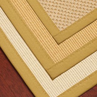 Natural Fiber Wool Sisal Rug w Natural Cotton Binding