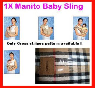 1x Manito Baby Ring Sling Newborn Infant Todler Carrier Wrap Stripe 0