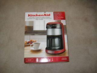 Kitchen Aid Coffee Maker 14 cup glass carafa Empire Red BRAND NEW