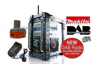 Makita Digital Radio BMR101W DAB 18V Battery Charger