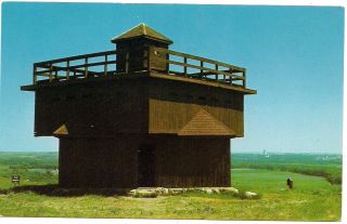 Block House Fort Lincoln State Park Mandan ND North Dakota Postcard