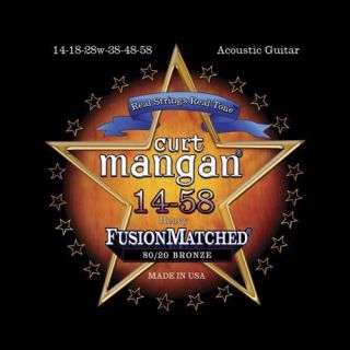 Curt Mangan Fusion 80 20 Bronze Acoustic Strings 14 58