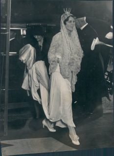 1928 Count Folke Bernadotte Weds Estelle Romaine Photo