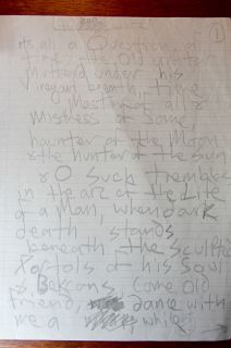 Very Rare Marc Bolan T Rex Original Handwritten Signed Unpublished