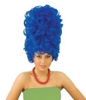 Marge Simpson Wig Blue Beehive Costume Party