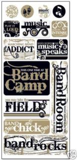 Marching Band Sticker Sheet Scrapbooking Band Camp
