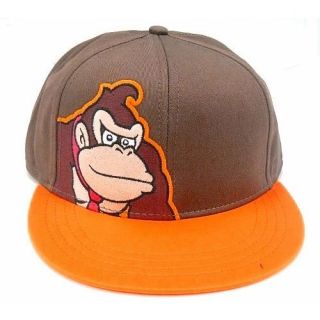 Authentic DONKEY KONG Flexfit Hat S M Mario Brothers Nintendo TOO COOL