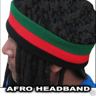 Afro Hair Band Marcus Garvey Africa sweat Band 1sz Fit