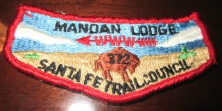 BSA Boy Scout Uniform Patch Mandan Lodge 372 Sante FE Trail Council