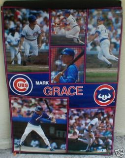RARE Mark Grace Cubs 1990 Big Vintage Starline Poster