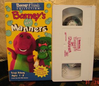 Barneys Best Manners VHS Video FREE 1st CL S/H w/Tracking & Friends