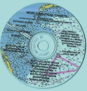 World Nautical Charts Navigation GPS Chartplotter Sailboat