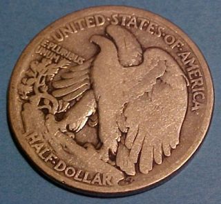 Liberty Silver Half Dollar RARE Obverse Mint Mark Great Detail