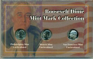 US Roosevelt Dime Mint Mark Collection
