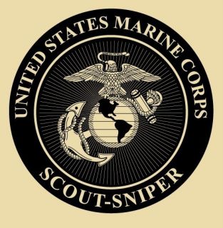 USMC Marines Scout Sniper T Shirt M XL